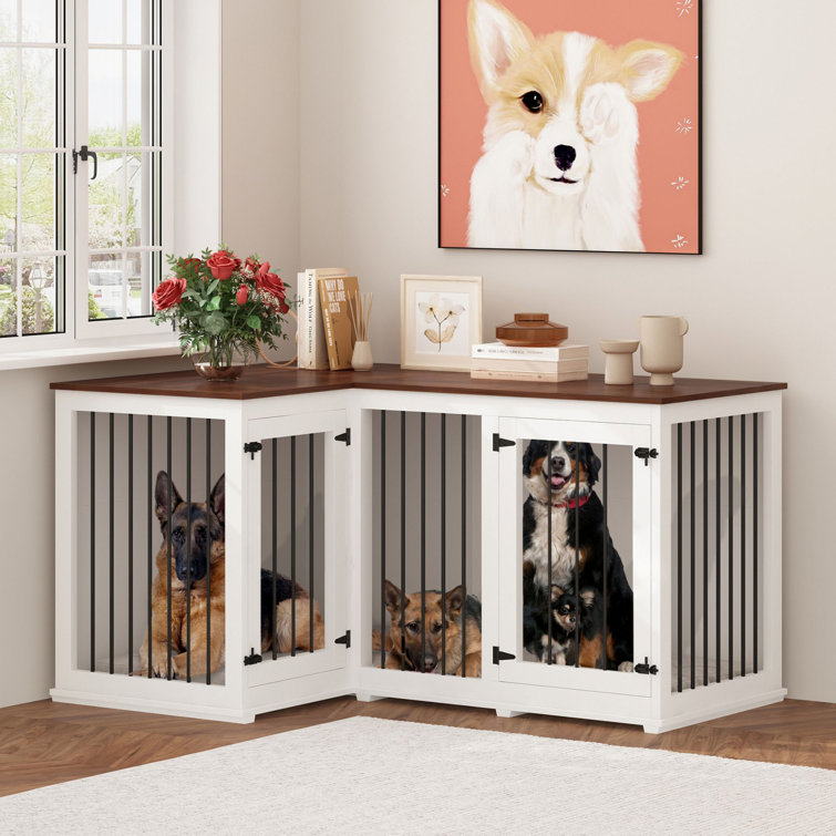 Puppy crate divider with hot sale hole